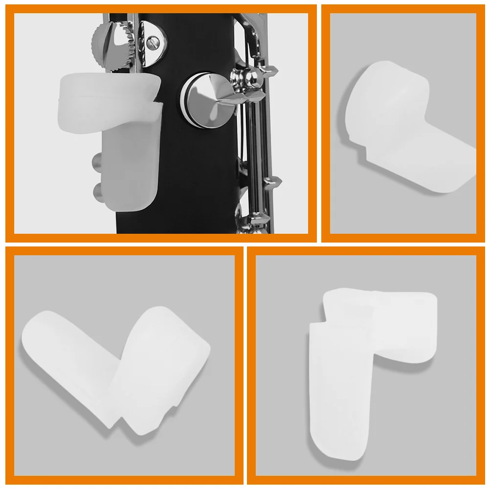 Clarinet Finger Supports Silicone Clarinet Finger Rests Round Color Handle Thumb Pad Instrument Accessories