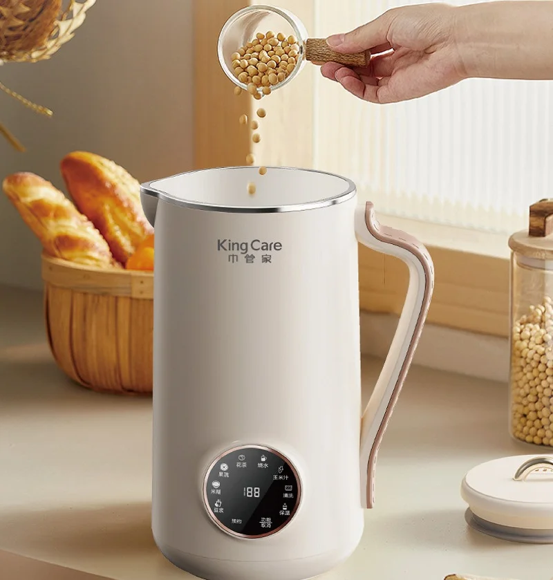 110V/220V Smart Electric Soybean Home Milk Maker Wall Breaker Fully Automatic Freshly Squeezed Juice Maker Food Blender 1.2L 3