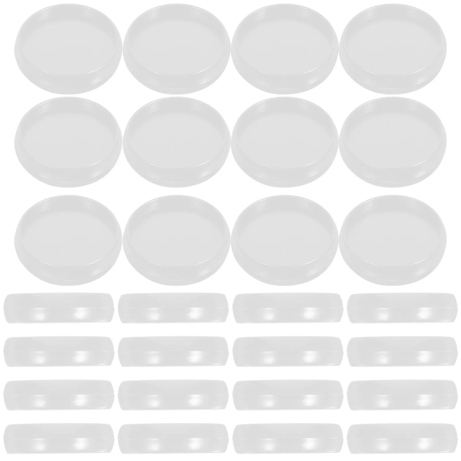 55Pcs 작은 플라스틱 바인더 디스크 버섯 버클 유형 플래너용 루스 리프 바인딩 디스크 스크랩북 노트북 달력 홈
