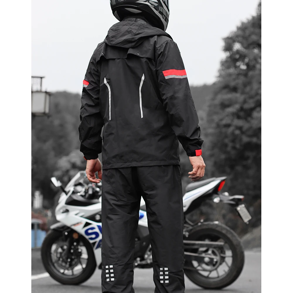 WOSAWE-chubasquero para motocicleta para hombre y mujer, chaqueta  impermeable para la lluvia, ropa de pesca a prueba de viento, impermeable  para