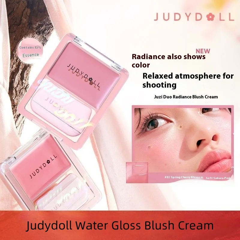 Judydoll Cream Blush Highlighter Palette – Dewy Glow, Multi-Use Makeup Stick für Wangen, Augen und Lippen, Weichzeichnend und Volumen_voghion.com