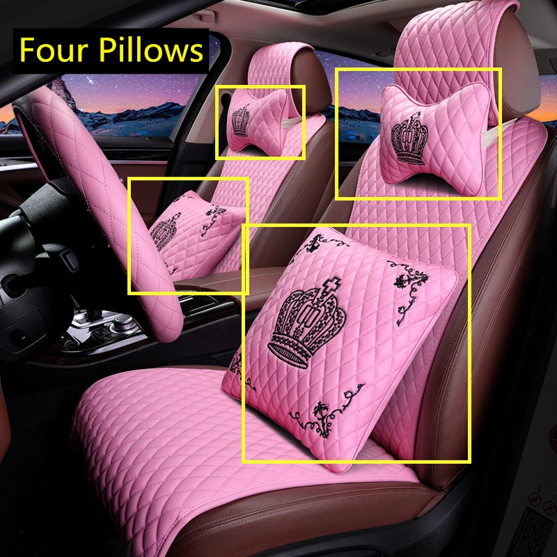 Pink Panther Auto Sitzbezug und doppelwandige Kunststoff Tasse-Auto Zubehör-original  Geschenk-künstlerisches Design-universal passgenau möglich - .de