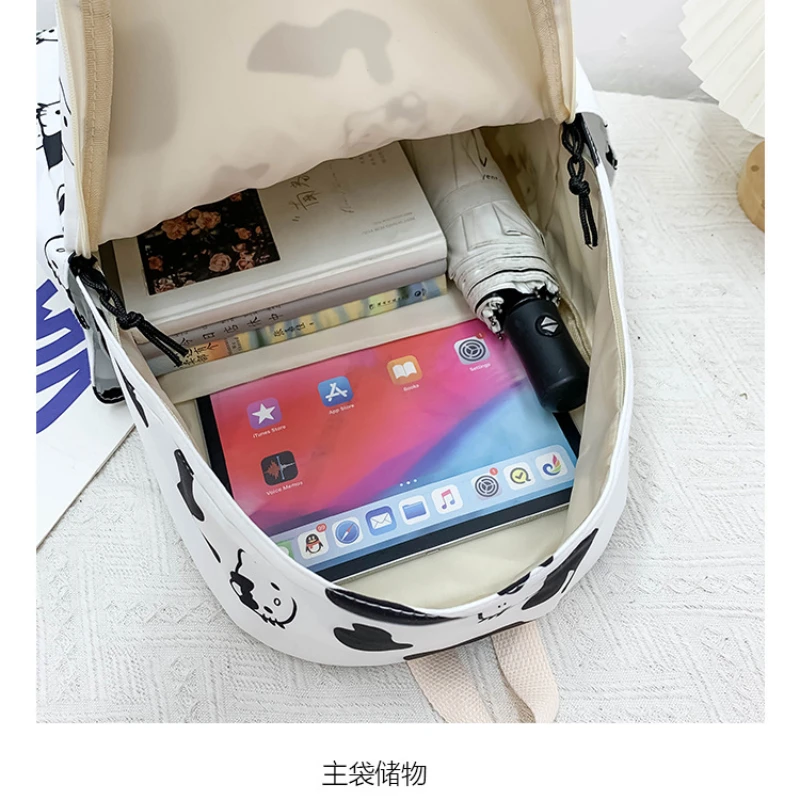 Hello Kitty New Backpack Female Cartoon Cute Large Capacity School Bag Japanese Middle School and High School Backpack