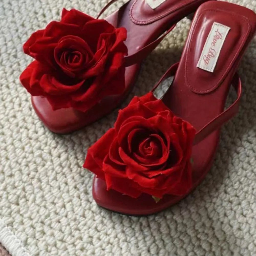 1 Paar Simulierte Bunte Thai-Fee-Schmetterlings-Blumen-Schuhschnallen Personalisiertes Design Phalaenopsis Schuhblumen-Sandalen – Detail 8