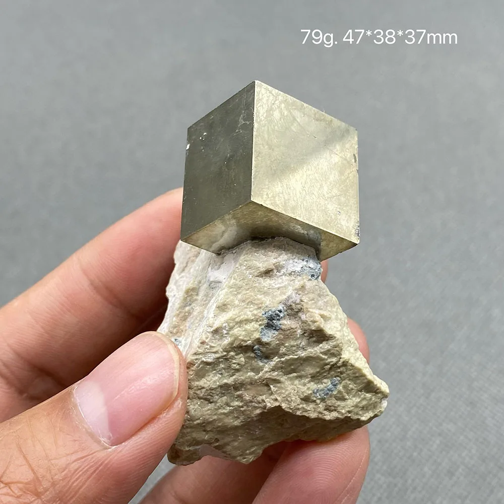 100% natural Spanish Cuboid and cube pyrite mineral specimen stones and crystals healing crystals quartz gemstones