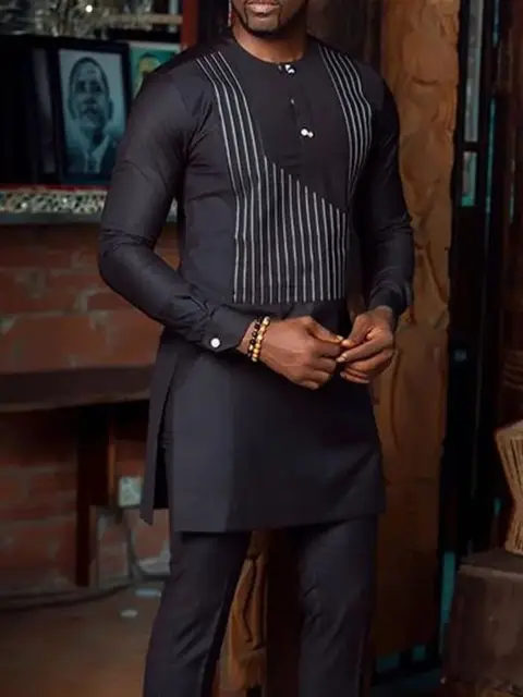 Dayo Long Sleeve Dashiki Outfit