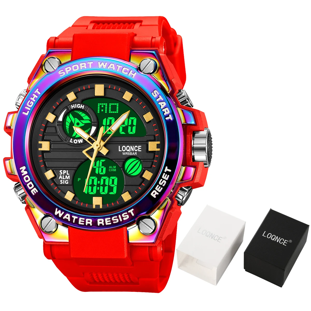 

LOQNCE Sports Men's Digital Watches Top Brand Luxury Quartz Watch Men Waterproof S Shock Male Clock relogio masculino 2023