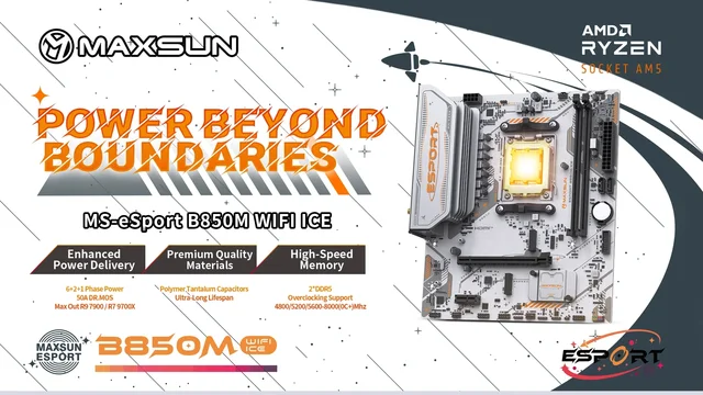 マザーボード MAXSUN MS-eSport B850ITX WIFI ICE MS-eSport B850ITX WIFI ICE