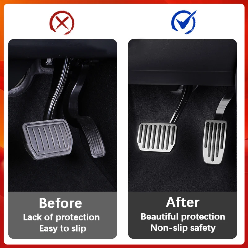Car Pedals For Ford S-Max CD340 2007~2014 2008 2009 2010 2011 2012 Stainless Steel Gas Brake No Drilling Pedal Cover Accessorie