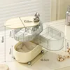 Light Luxury Lipstick Jewelry Dressing Table Storage Rack Jewelry Rotary Table Storage Box Dust Proof Multi Layer Transparent 6