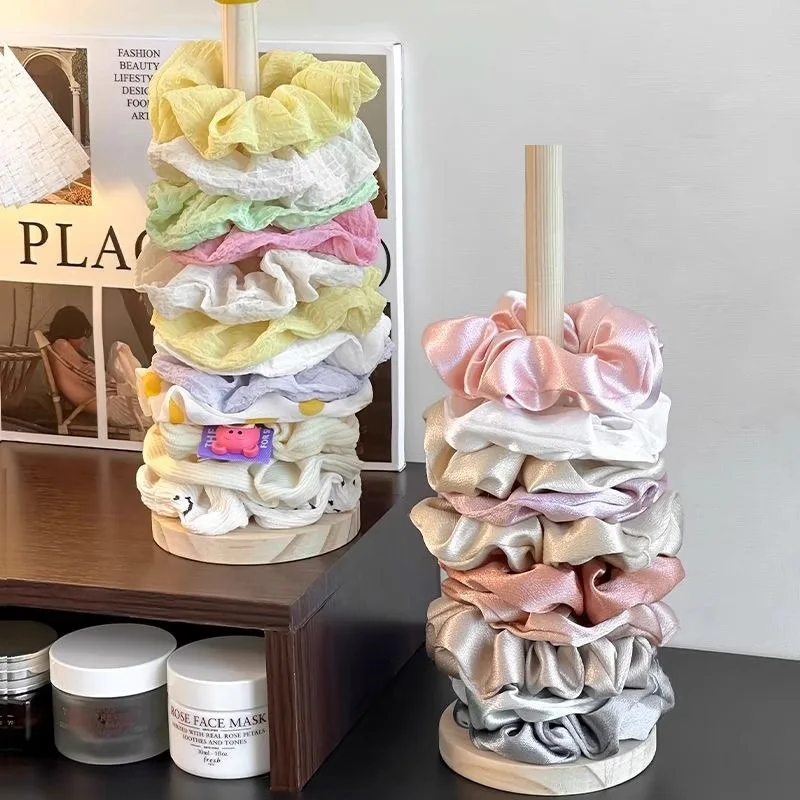 Vertical Bracelet Holder Wood Tabletop Bracelet Display Stand Bangle Display Holder for Watches Bracelets Scrunchies Hair Bands Image 4