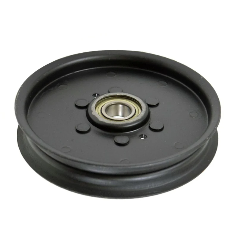 

1PCS Mower Single Slot Black Plated Pulley Lawn Mower Flat Idler Pulley AM106627 for John Deere