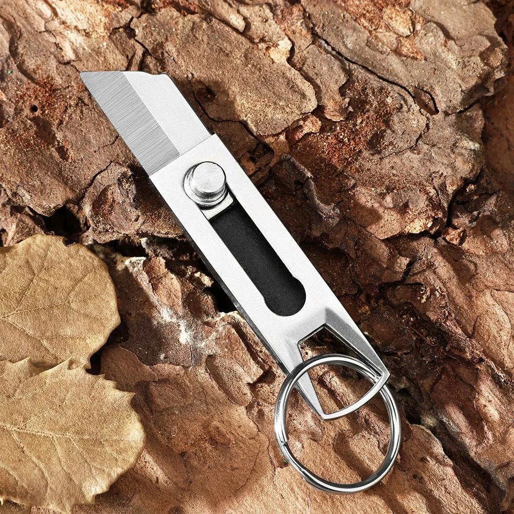 Mini-Messer, neues USB-Messer, zusammenklappbares kleines Push-Messer, tragbarer Schlüsselanhänger, kreatives Messer, tragbares scharfes Messer zum Öffnen von Boxen – Detail 6