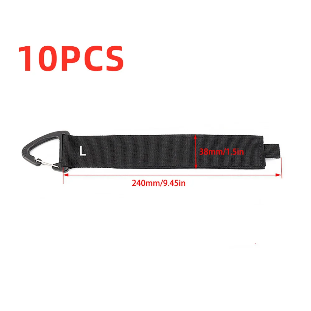 Nylon Heavy-Duty Cord Organizer Straps with Triangle Buckle - Cable and Hose Management Solution