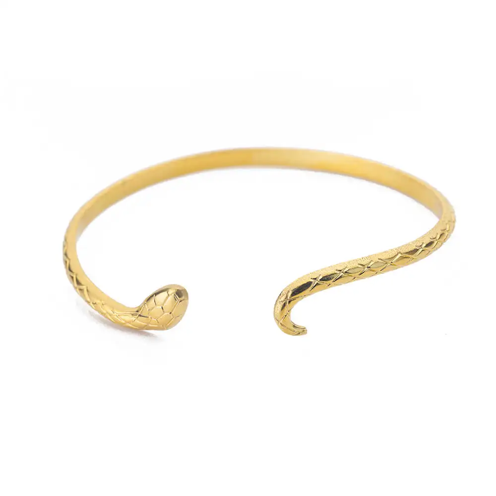 Gold-Plated Luxury Multi-Layer Stainless Steel Bangle Bracelet