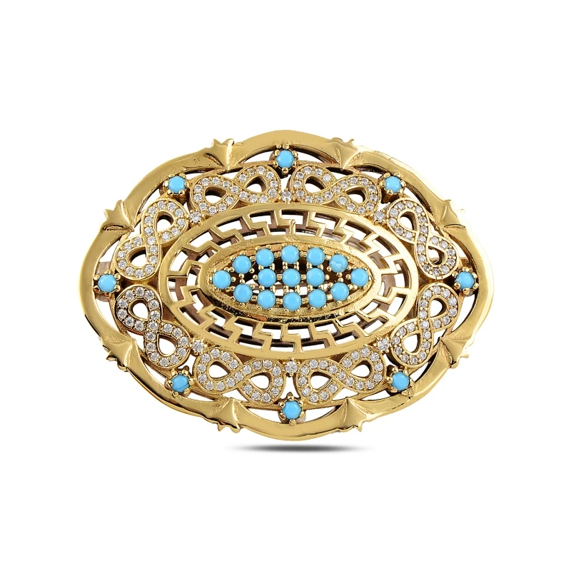 

Silver 925 Sterling Zircon Cubic Zirconia Authentic Brooch