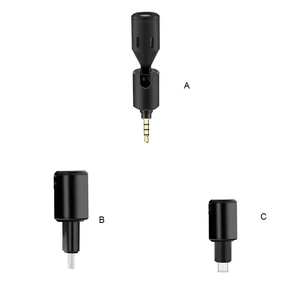 PULUZ 휴대용 조절식 마이크, 휴대폰 드라이버 무료 미니 마이크, iOS 인터페이스 교체