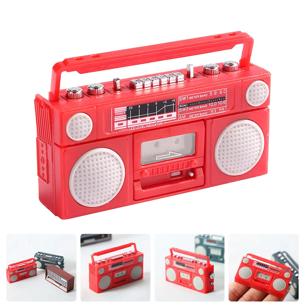 

Classical Radio Model House Decor Vintage Small Mini Accessory Miniature Craft Adornment Plastic Delicate Models