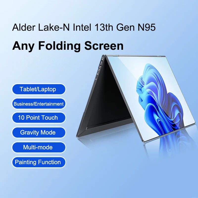 SZYIYUN 360° Folding 2 in 1 Tablet Laptop Intel N95 14 inch Notebook