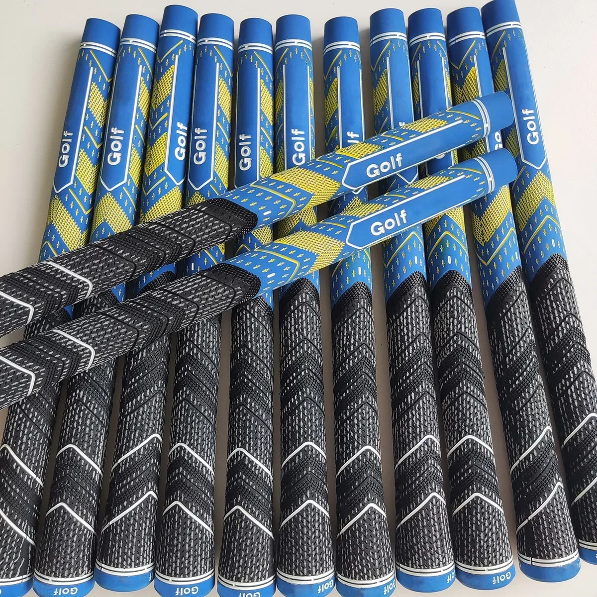 10/13pcs/Lot Anti-slip Golf Grips Set Rubber Golf Grips CottonYarn Golf Club Grip Iron and Wood Standard Midsize Universal 4