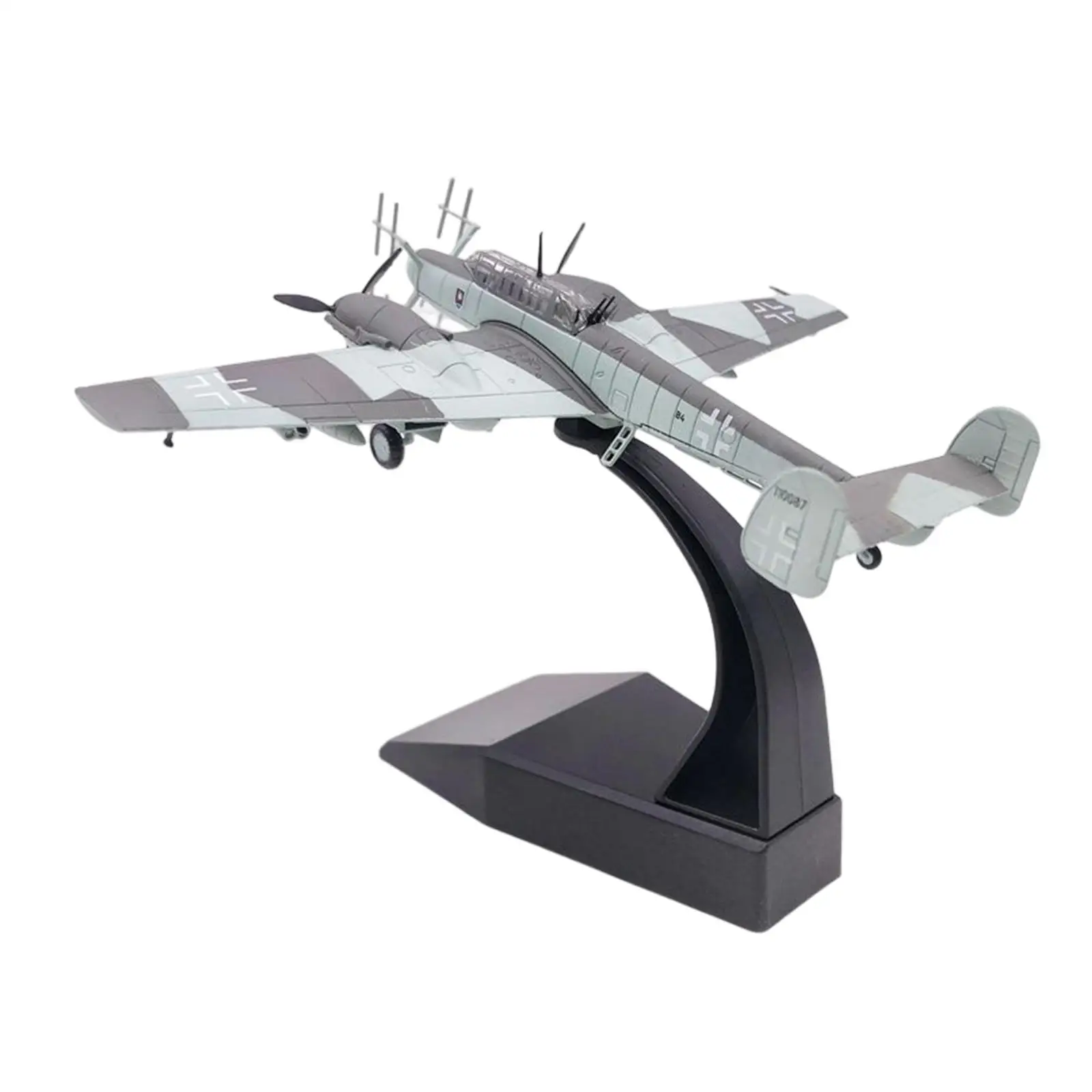 1:100 BF-110 Fighter Model Simulation Ornament Display Model BF-110 Plane Model for Household Home Collections Birthday Gifts