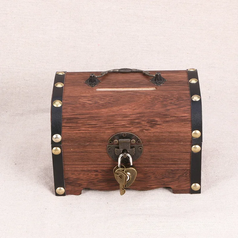 ELLDOO Cofre Del Tesoro Vintage, Caja De Recuerdos Pirata Para Regalos Infantiles, Caja De Almacenamiento Portátil