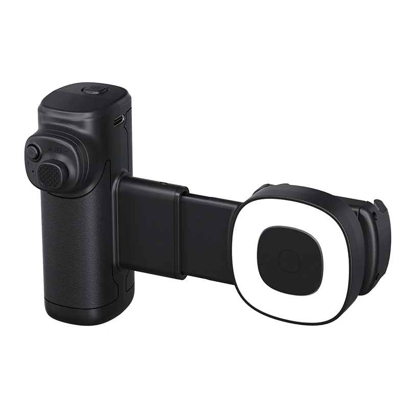 Enhanced Bluetooth Selfie Grip with Photography Light and Auto-Rotate Stabilization