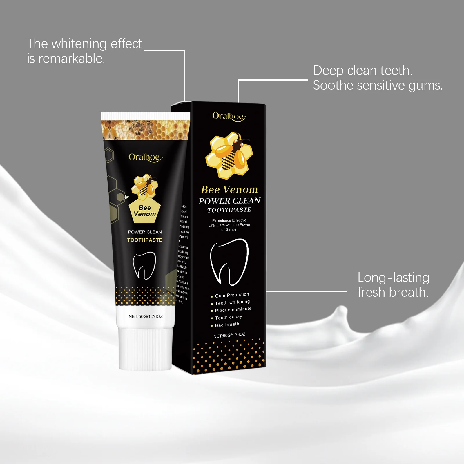 Teeth Health Product, Toothpaste for Repair Cavities, Remove Stains Tartar, Protect Gum, Reduce Odor
