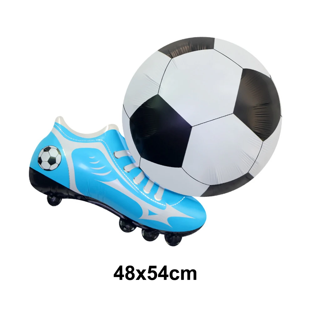 Vibrant Soccer Themed Foil Balloon
