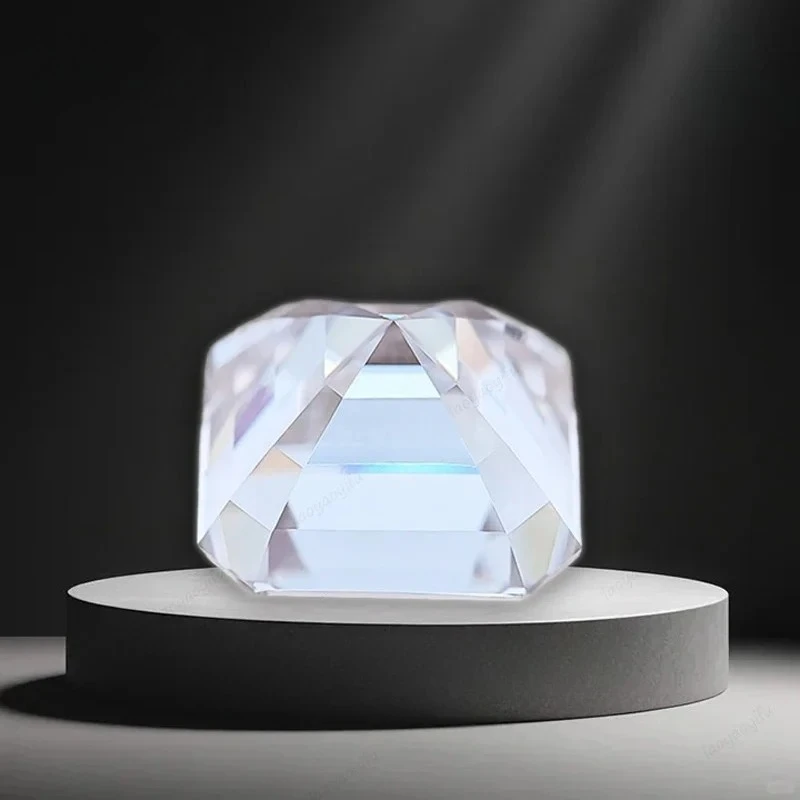 모이사나이트 스톤 아셔 컷 D 컬러 VVS1 실험실에서 재배한 보석 DIY 참 장 보석 제작용 다이아몬드 테스터 통과, 인증서 포함