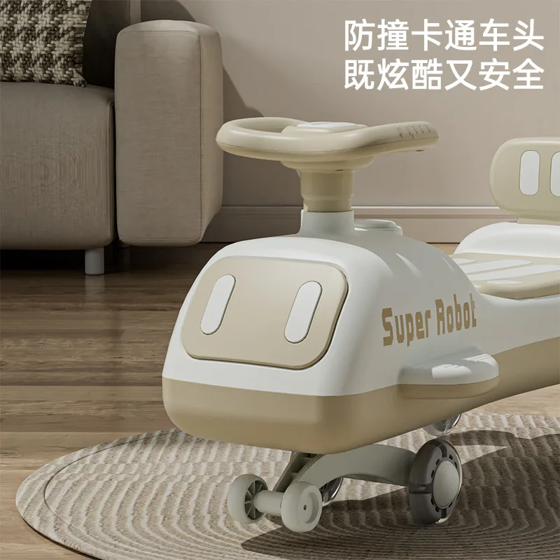 Children's Twist Car New Anti Rollover Silent Universal Wheel Baby Scooter Male and Female Niuniu Scooter