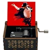 Source Factory Wooden Music Box Wooden Hand Crank Ornament Music Box Michael Jackson Music Box Wholesale 5