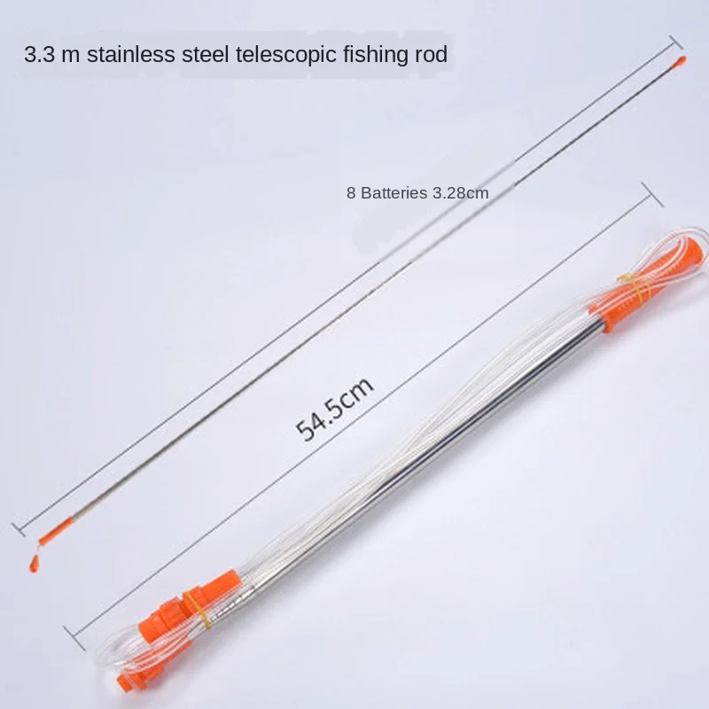 Stainless Steel Extension Rod Telescopic Sprayer Medicine Rod Fruit Tree Agricultural Garden High Pressure Atomizer 2.3/3.3M
