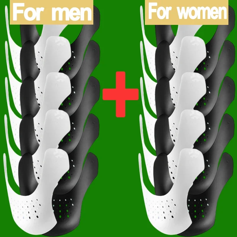 Shoe Anti-Crease Protector - 10 Pairs Sneaker Guard & Shoe Stretcher