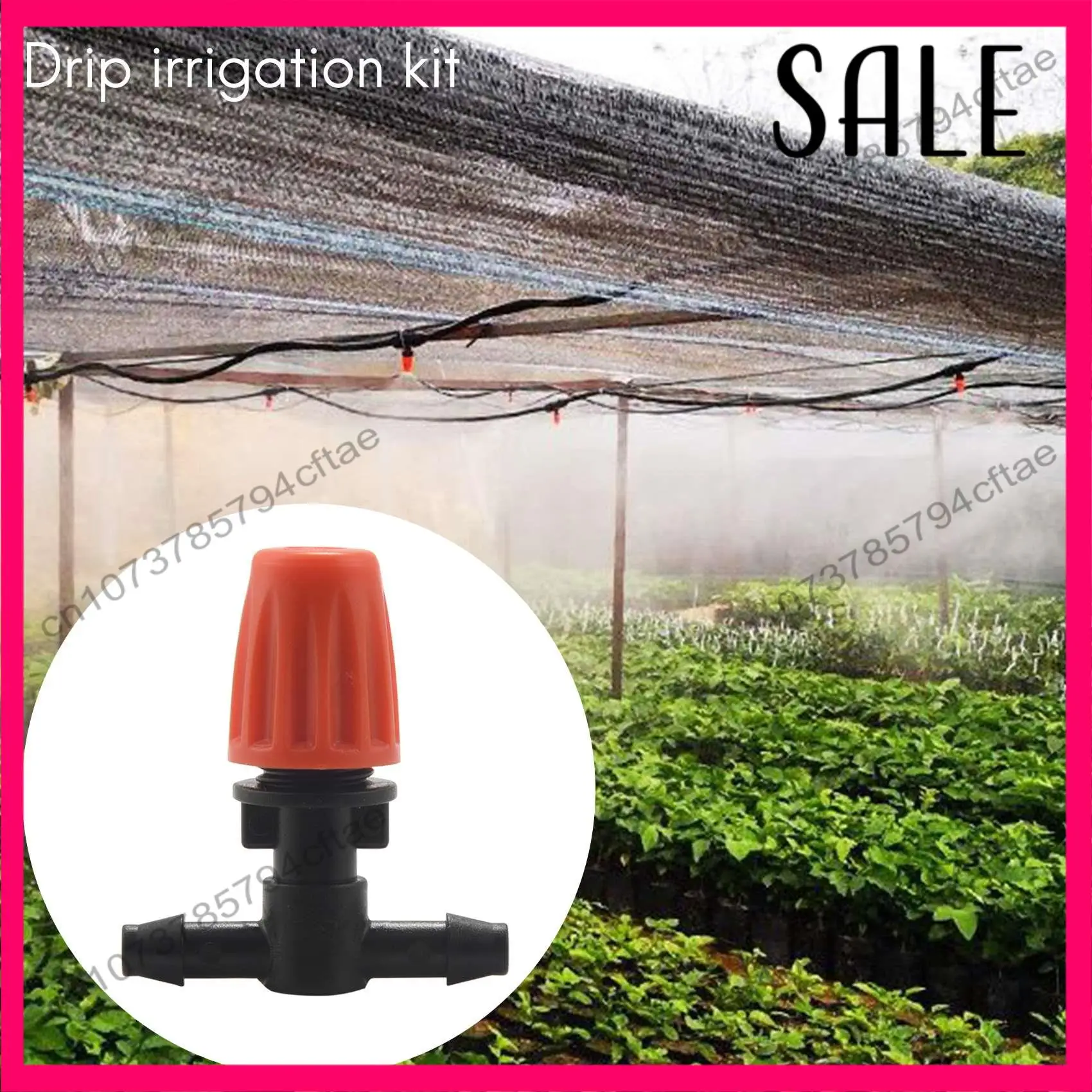 -A12R 50개 3방향 분무 노즐, 조정 가능한 미스트 노즐, 점적 관개 이미터, 온실 급수 시스템