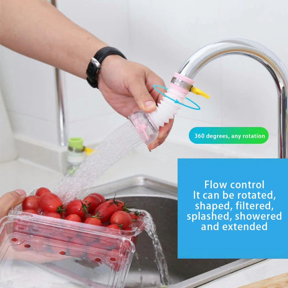 Description Picture 3 of itemKitchen Anti-Splashing Faucet Can Rotate Extend The Filter Home Universal Water Faucet Multifunction Wash Basin Shower Faucet