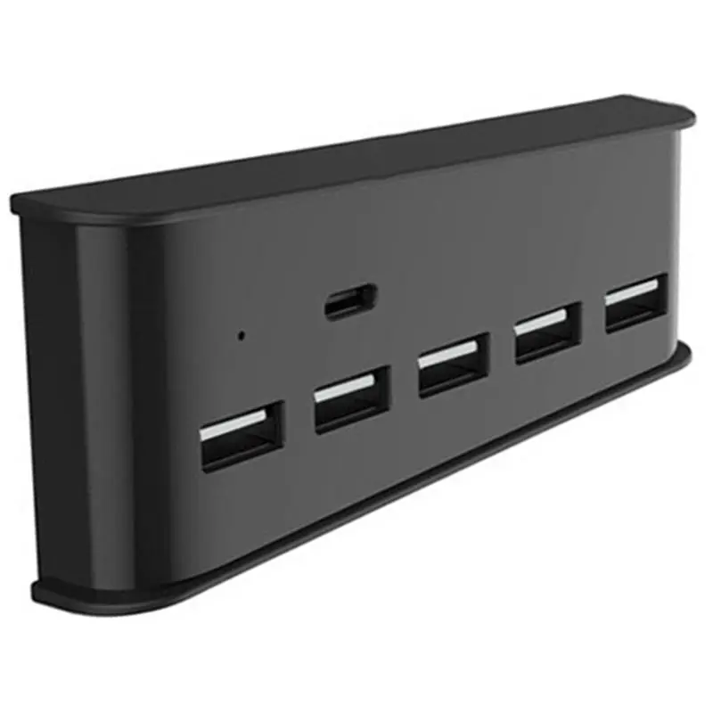 A01E-허브 6 in 1 USB 스플리터 확장 허브 어댑터 (5개의 USB A 포트 + 1개의 USB C 포트 포함) 플레이스테이션 5용 초고속 USB 어댑터