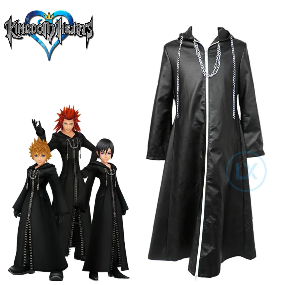 Anime Game Kingdom Hearts Iii Cosplay Costume Organizzazione Xiii Office Trench Coat Custom Made For Halloween Carnival Costumes