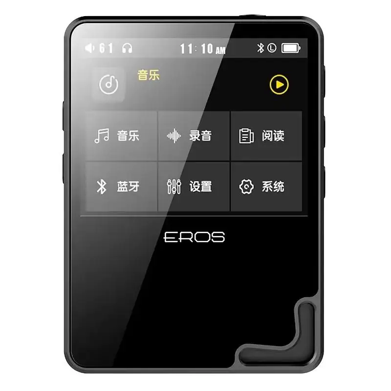 AIGO EROS Q2 전체 화면 터치 초박형 Hifi 블루투스 MP3 전문 마스터링 등급 플레이어