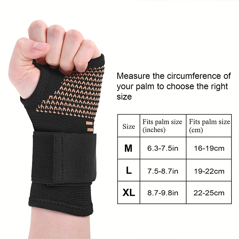 Copper Fiber Compression Wrist Gloves 2