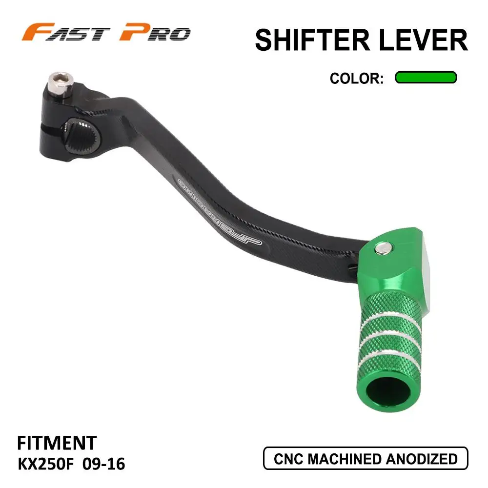 CNC Motorcycle Accessory Folding Gear Shift Pedal Lever Shifter For Kawasaki KX250F KX 250F 2009- Motocross Dirt Bike