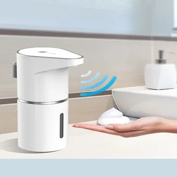Dispenser di sapone, dispenser di sapone ricaricabile verticale a parete senza contatto multi ingranaggi a induzione intelligente, mobile in schiuma 1