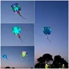 Show kite 13 square LED tadpole MLS brand pilot flat tail easy fly in day and night 30D Ripstop Nylon fabric inflatable LED KITE 1