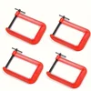 G Clamp Deep Reach C Clamp,4 Inch C-Clamp Set, Heavy Duty Steel C Clamp Industrial Strength C Clamps for Woodworking, Welding