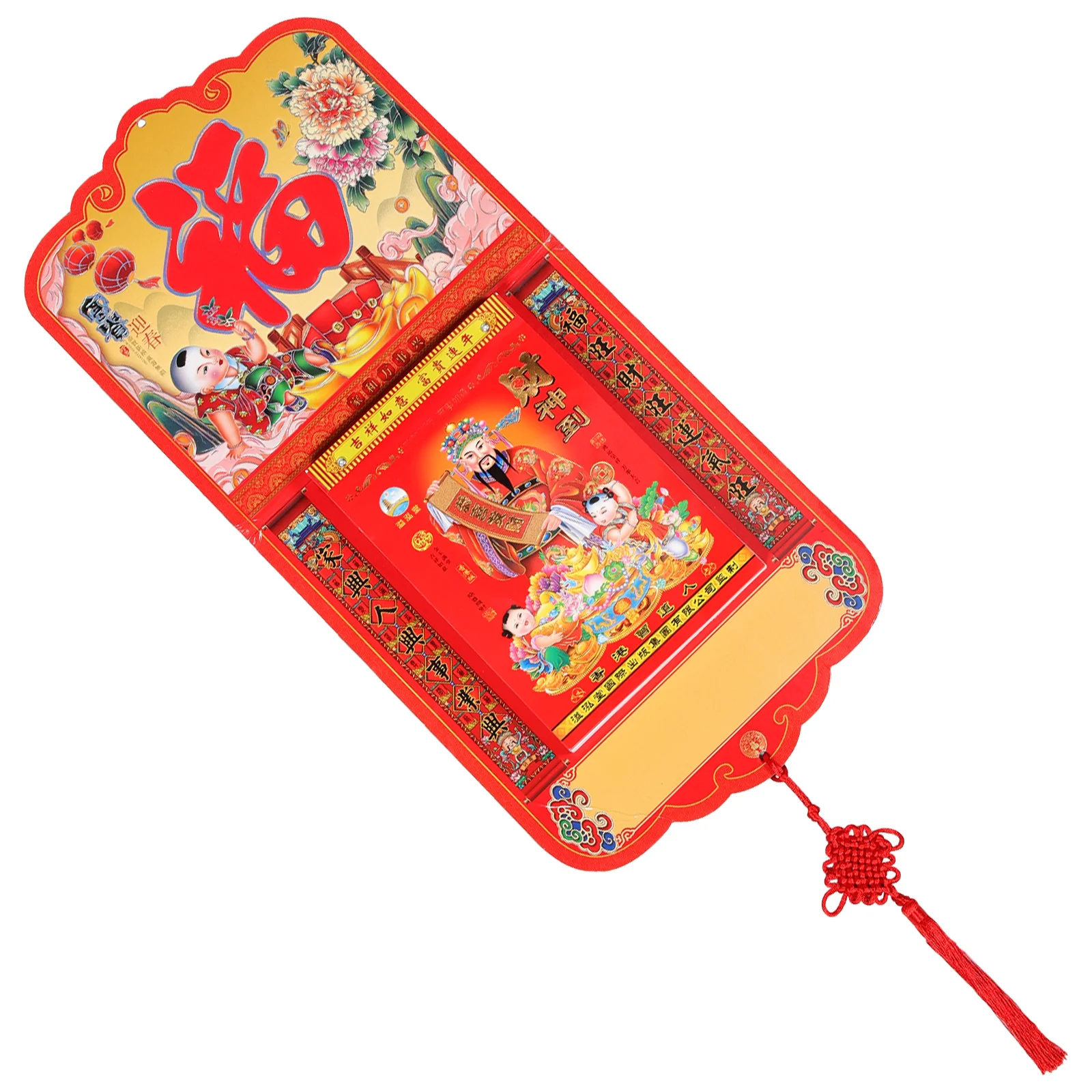 

Hanging Calendar Pendant Tearable Wall Moon Chinese Traditional Calendars 2024 Lunar