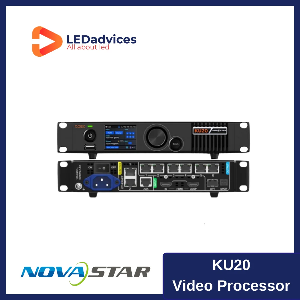 

Novastar KU20 LED Display Controller Coex Series Which Supports The VMP Software For Precise Pixel Brightness Color Management