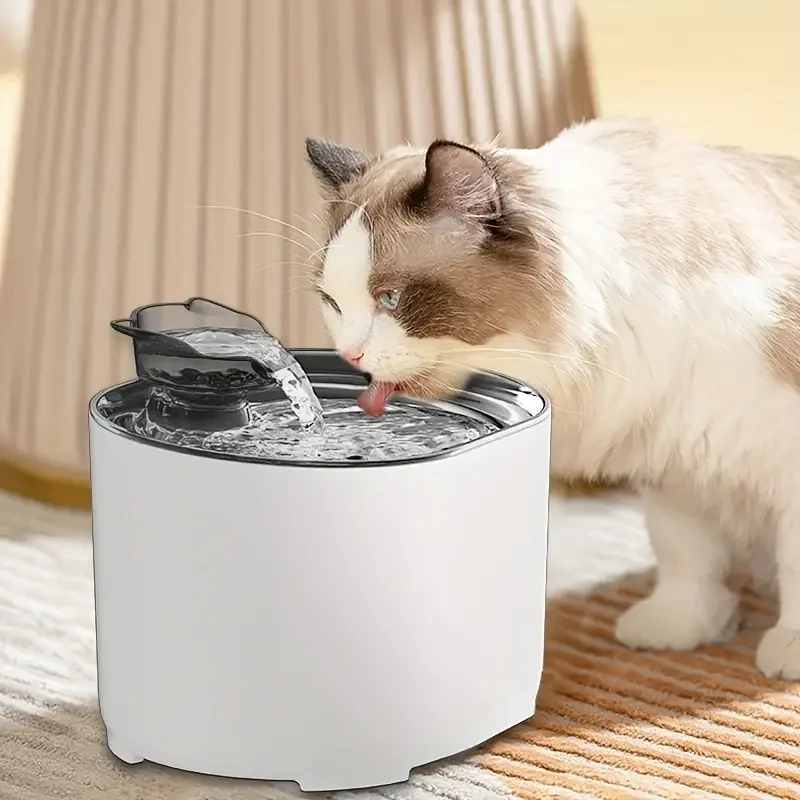 

2.2L Cat Water Fountain Auto Recirculate Filter Large Capacity Filtring Cat Water Drinker USB Electric Mute Cats Water Dispenser