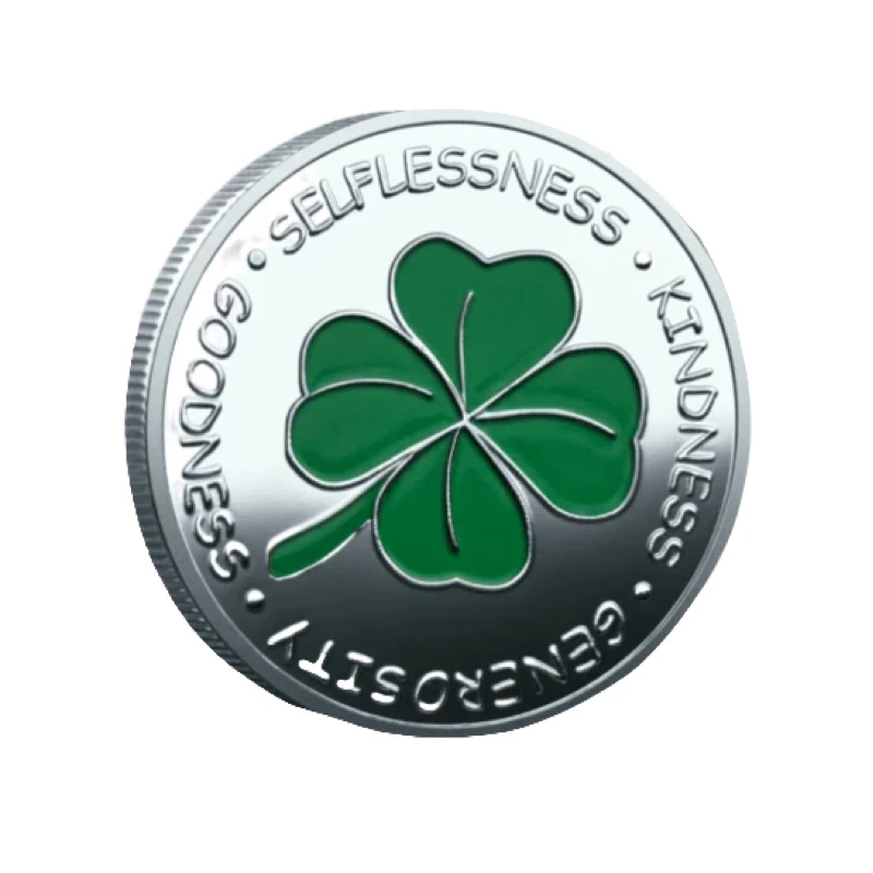 

Commemorative Coins Customized Lucky Clover Commemorative Coins Rainbow Love Transmission Souvenir Gifts