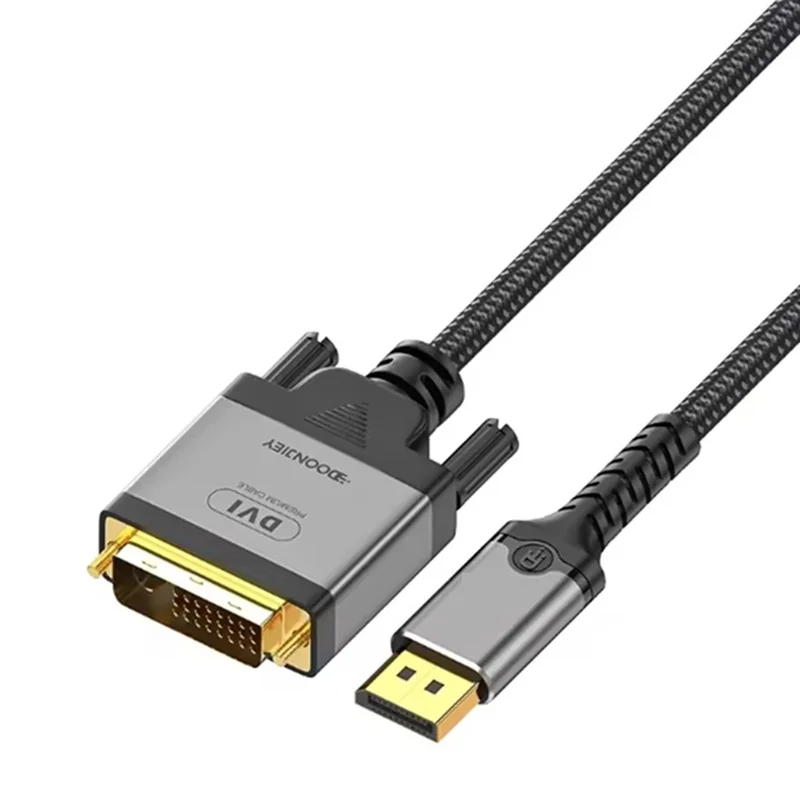 2M 4K@30Hz DisplayPort-DVI 케이블 DP-DVI 비디오 코드 어댑터 변환 라인(PC 노트북 모니터 프로젝터 HDTV 게임용)