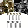 10pcs Wire Brushes Set Stainless Steel Copper Wire Brush Cleaning Brushes Rust Metal Remover For Industrial Devices Polishing 4